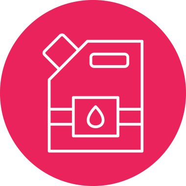 Petrol pompası simgesinin vektör illüstrasyonu