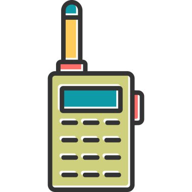 telsiz konuşma simgesi basit bir illüstrasyon