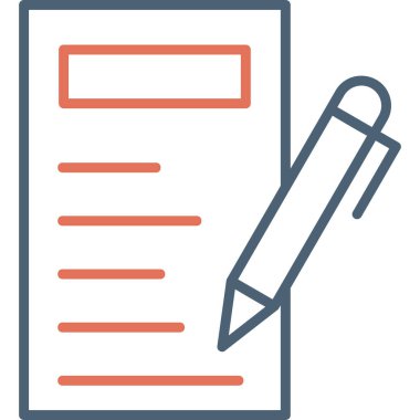 Kalem. Web simgesi basit illüstrasyon