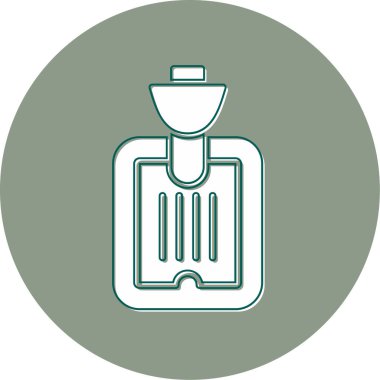 Sıcak su şişesi, içecek grafiksel çizim  