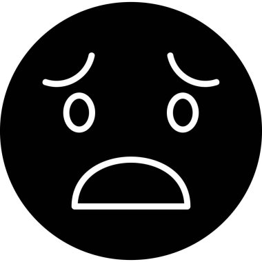 Üzücü modern simge, vektör illüstrasyonu