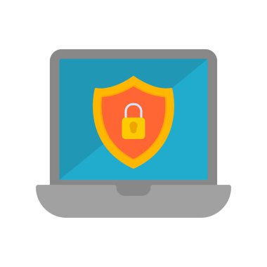 Data Security modern simgesinin vektör illüstrasyonu