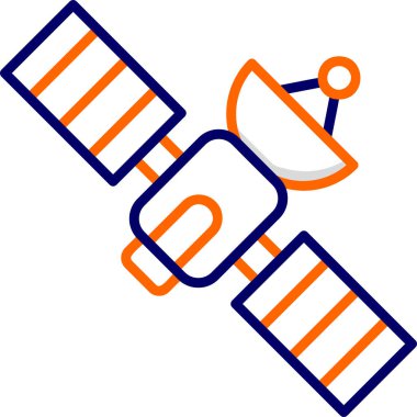 Uydu. Web simgesi basit illüstrasyon