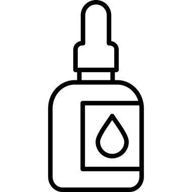 Ağız aşısı. Web simgesi vektör illüstrasyonu