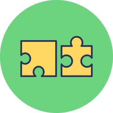 Bulmaca simgesi vektör çizimi