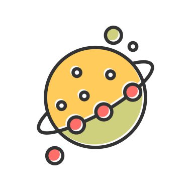 Gezegen simge vektör çizim