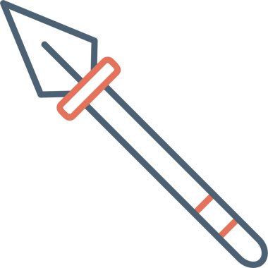 Kılıç. Web simgesi basit illüstrasyon