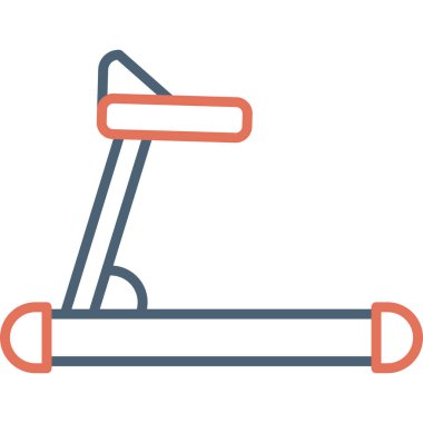 koşu bandı simgesi vektör çizimi