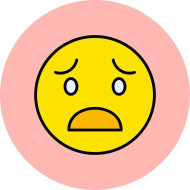 Üzücü modern simge, vektör illüstrasyonu