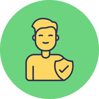 İnsan simgesinin vektör illüstrasyonu