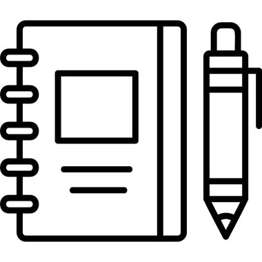 Çizim kitabı modern simge, vektör illüstrasyonu