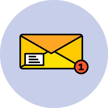 ileti ikonu vektör illüstrasyonu