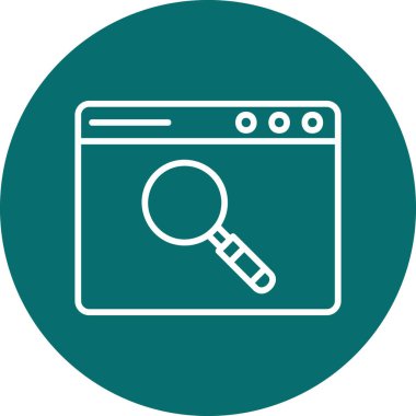 Büyüteç simgesi. vektör illüstrasyonu