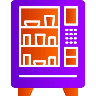 Satış makinesi. Web simgesi basit tasarım