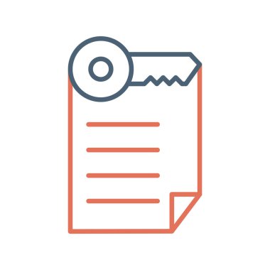 Belge simgesinin vektör illüstrasyonu