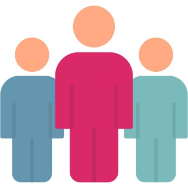 grup insan, web basit illüstrasyon