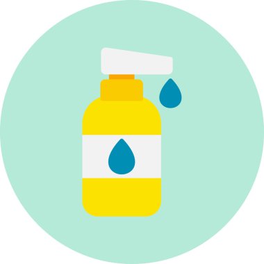 Bebek losyonu web simgesi basit illüstrasyon