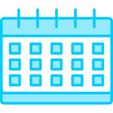 Takvim simgesi, vektör illüstrasyonu basit tasarım