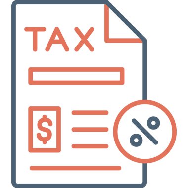 Vergi Kağıtları vektör illüstrasyonu