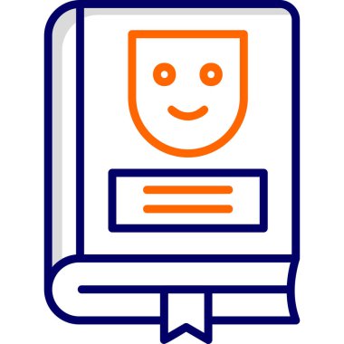 Çizgi roman ikonu, modern tasarım illüstrasyonu