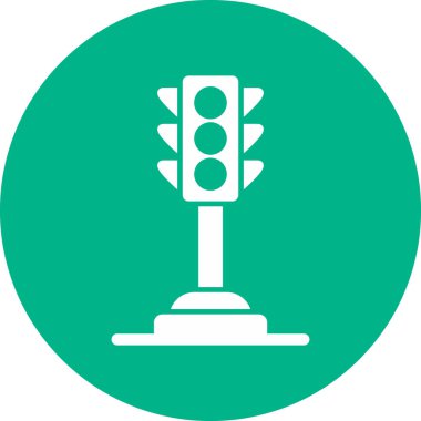 Trafik ışıkları simgesi, vektör çizimi