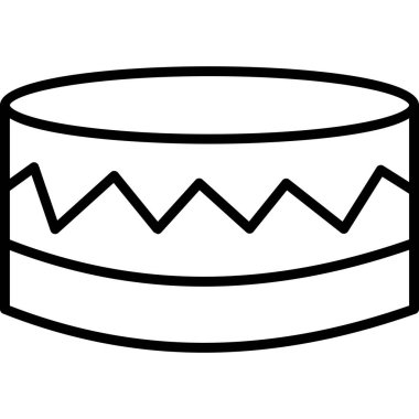 Kek. Web simgesi basit illüstrasyon