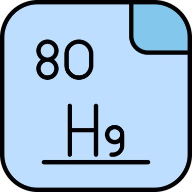 Merkür illüstrasyon simgesi vektörü