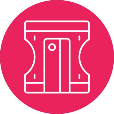 Pencil Sharpener icon background. vector illustration