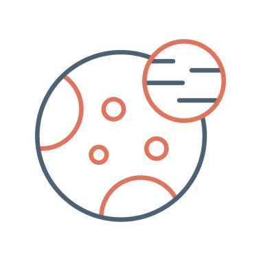 Astronomi. Web simgesi basit illüstrasyon