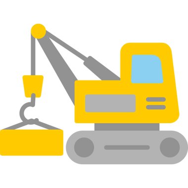 vinç simgesi vektör illüstrasyonu