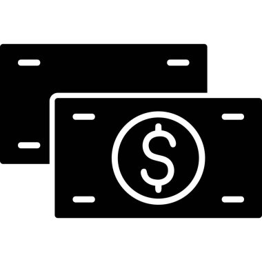 Para için. Web simgesi basit illüstrasyon