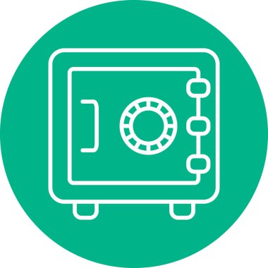 Modern güvenlik simgesinin vektör illüstrasyonu