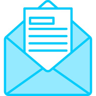 Mektup. Web simgesi basit illüstrasyon