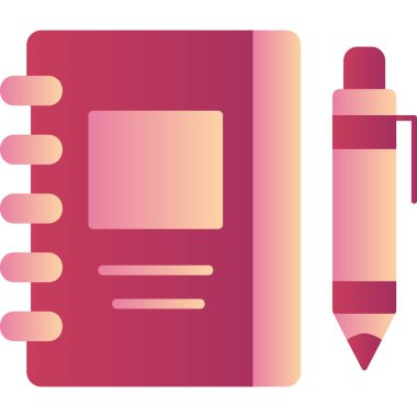 Çizim kitabı modern simge, vektör illüstrasyonu