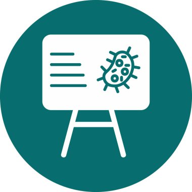 iş sunumu düz vektör simgesi