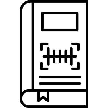 Barkod Web simgesi basit illüstrasyon