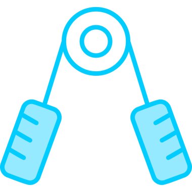 Spor salonu. Web simgesi basit illüstrasyon