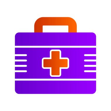 ilk yardım kiti vektör simgesi