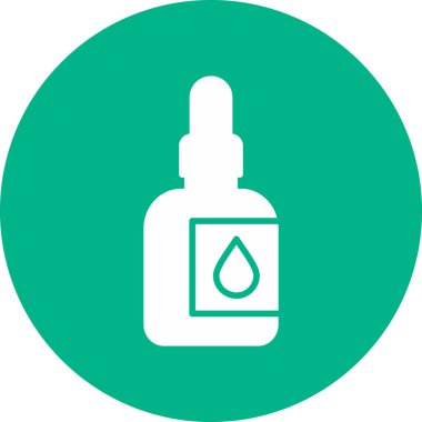 Ağız aşısı. Web simgesi vektör illüstrasyonu