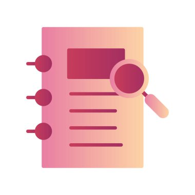 Not defteri web simgesi, vektör çizim