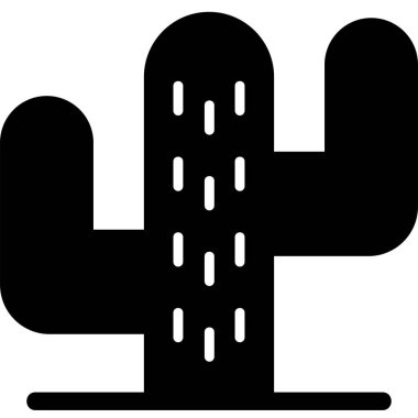 Kaktüs simgesi, modern tasarım illüstrasyonu