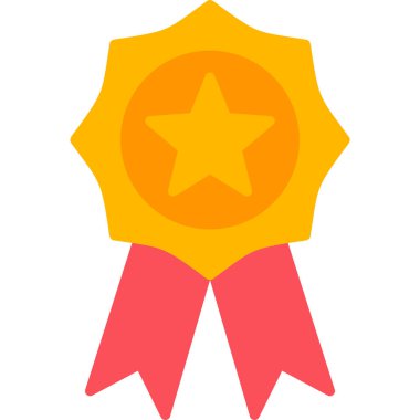 Madalya. Web simgesi basit illüstrasyon