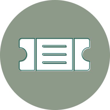 bilet ikonu vektör illüstrasyonu