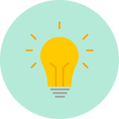 Fikir modern simgesi, vektör illüstrasyonu