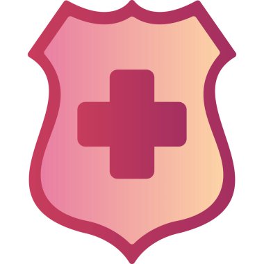 Sağlık hizmetleri web simgesi basit illüstrasyon