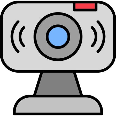 Web kamerası, basit Webcam simgesi tasarımı