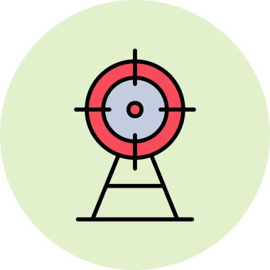 hedef simge vektör illüstrasyonu