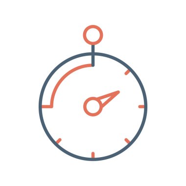 Kronometre Web simgesi basit tasarım