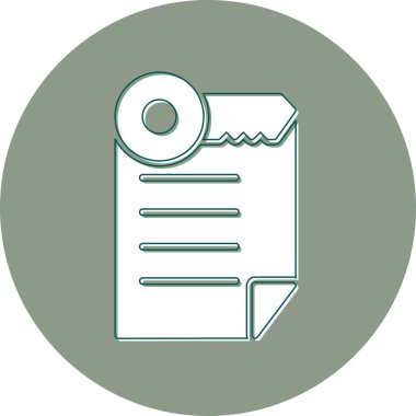 Belge simgesinin vektör illüstrasyonu