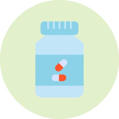 Ek şişe simgesi, vektör illüstrasyonu